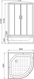 Parly Душевая кабина Classic EC821 – фотография-2